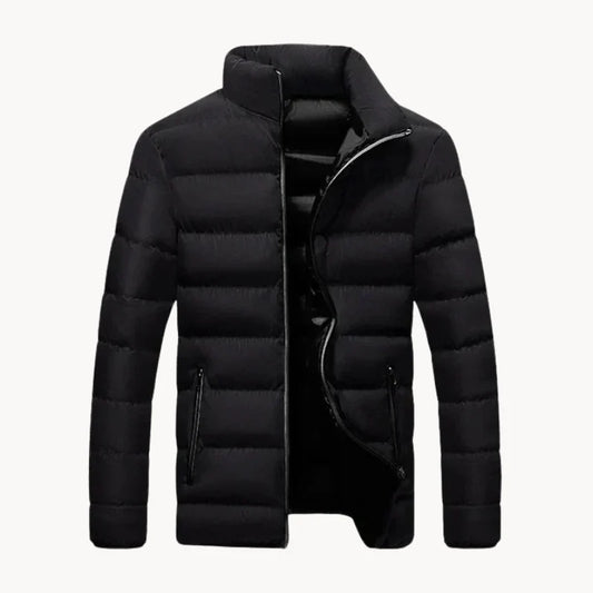 Warm comfortable men's winter jacket